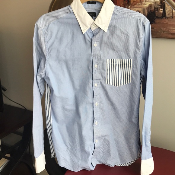 J Crew multi-pattern button down - Picture 1 of 4